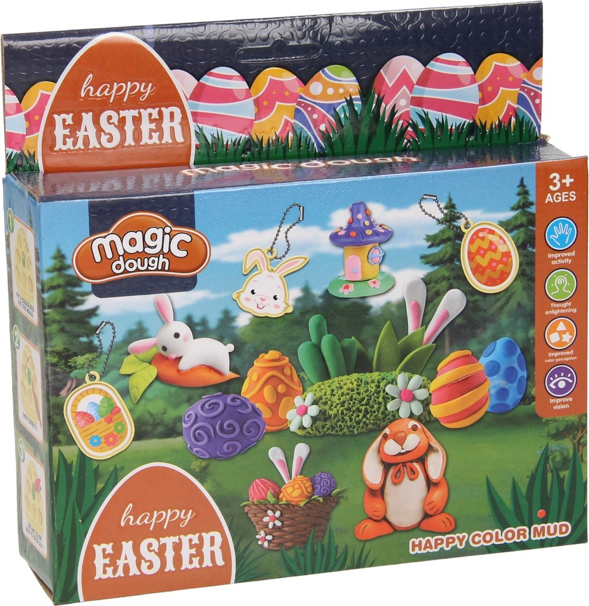 Kleiset Pasen - 4 Kleuren Klei