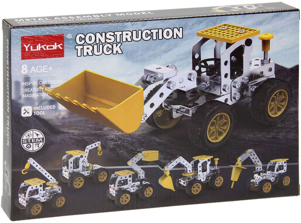 Metalen Bouwpakket Truck met Hoogwerker, 115dlg.