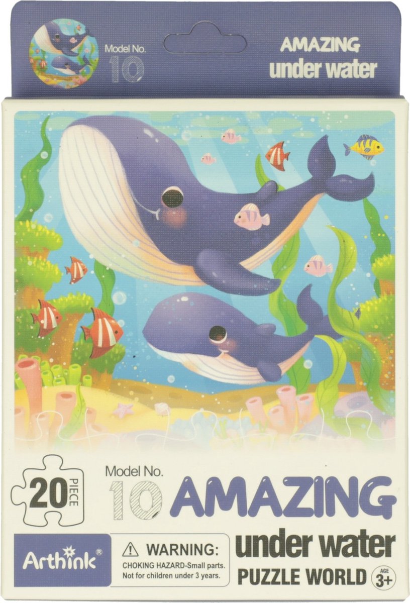Mini Puzzel Onderwaterwereld, 20st.