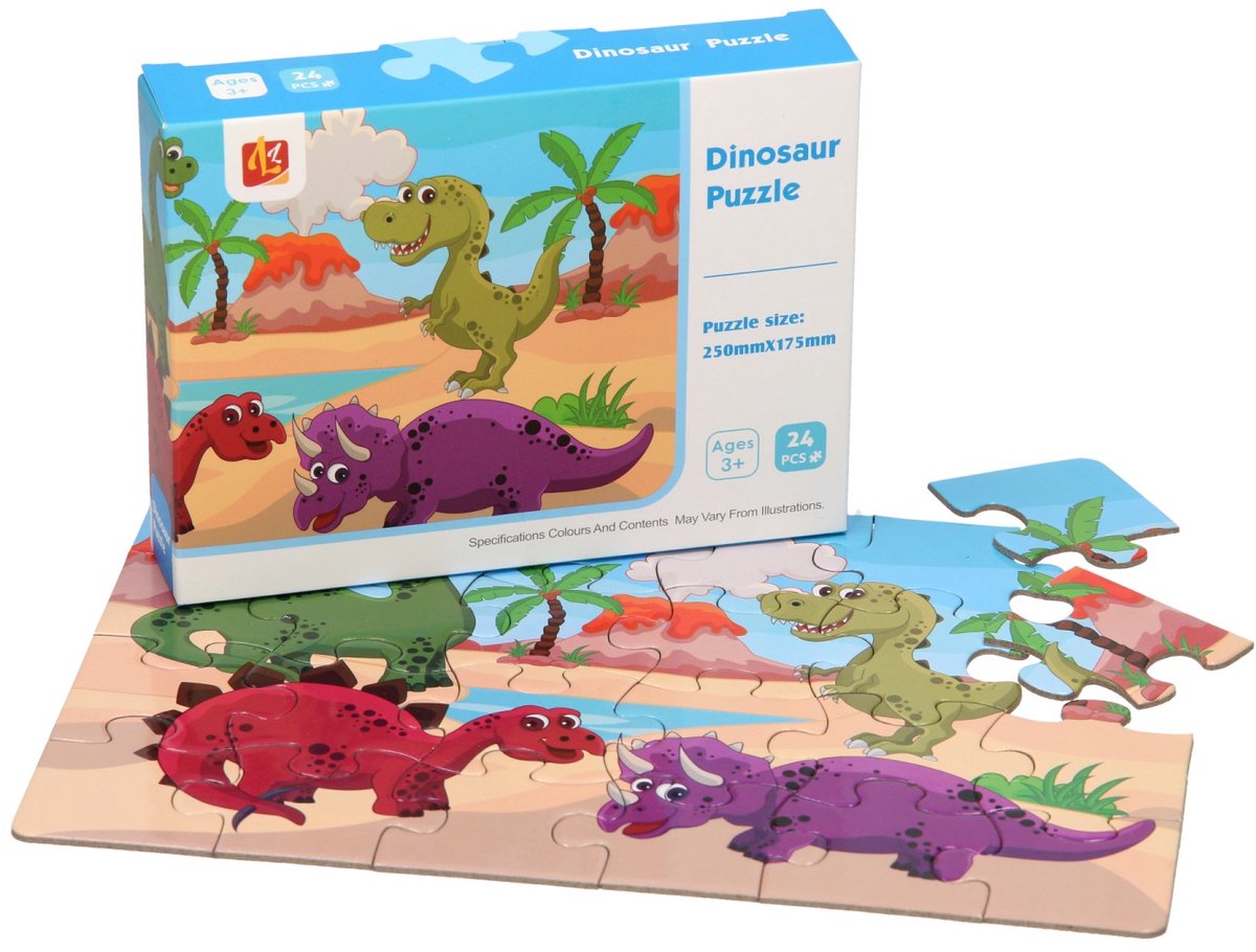 Puzzel Dinos, 24st.
