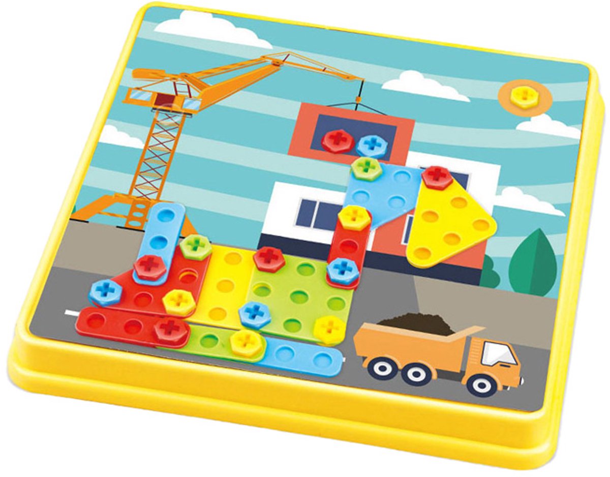 Schroefset 8 Platen Geel, 123dlg.