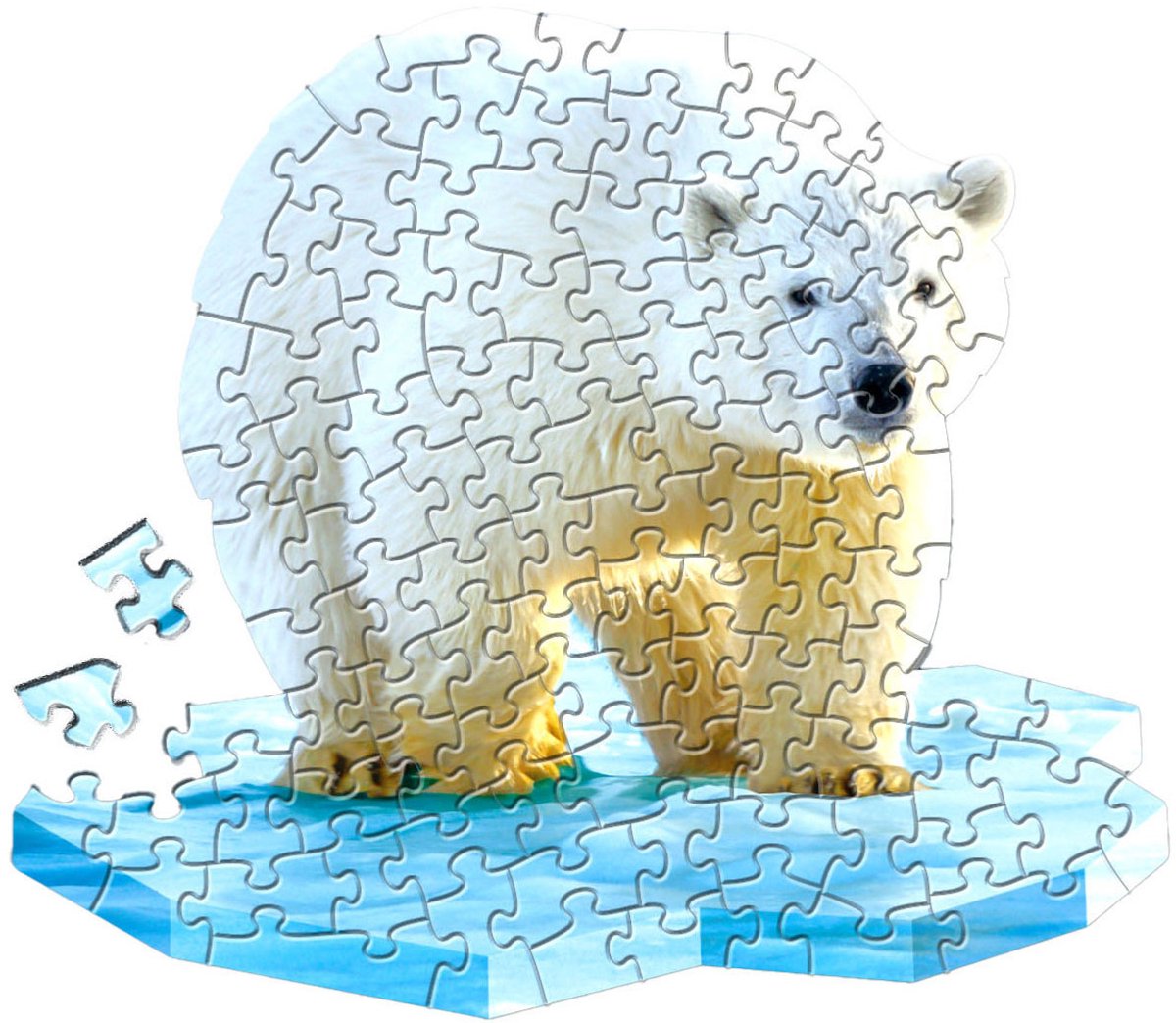 Shape Puzzel Ijsbeer, 100st.