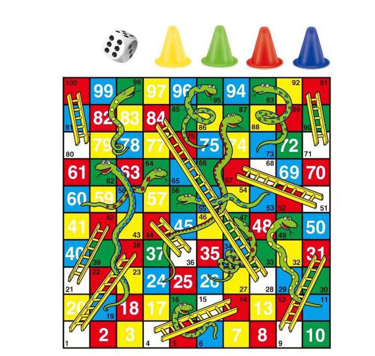 Snakes & Ladderspel Klein