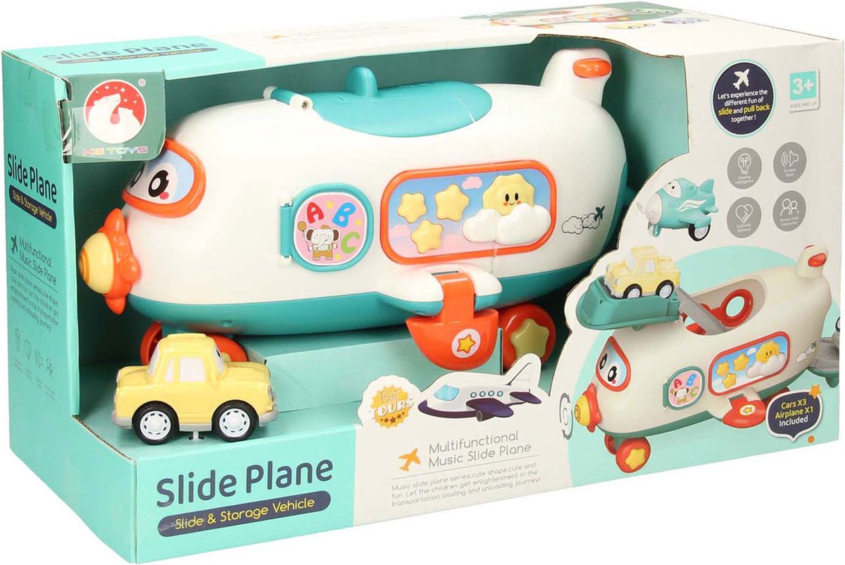 Speelset Passagiers Vliegtuig met Voertuigen