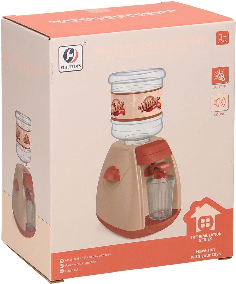 Waterdispenser speelgoed met licht en geluid interactief bruin.