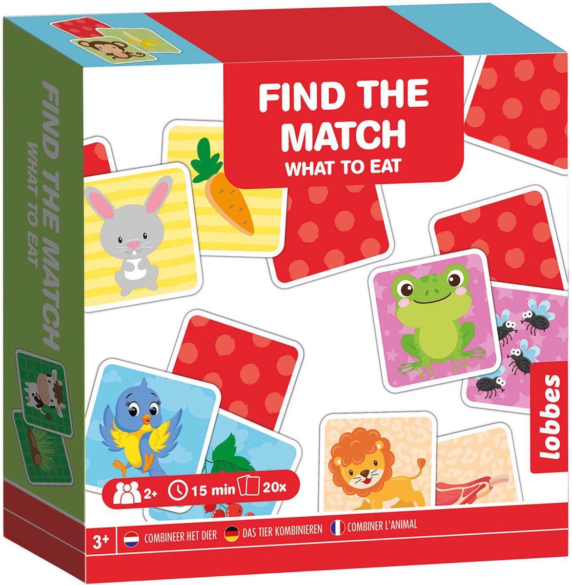 Lobbes Memo Spel - Dier & Eten
