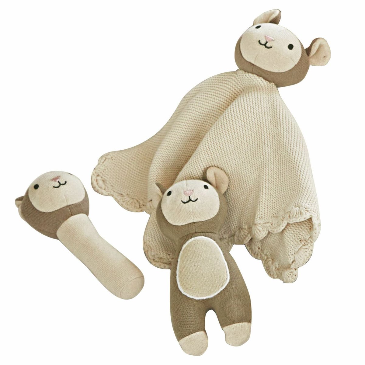 LOBERON 3-delige set knuffels Playfulo crème