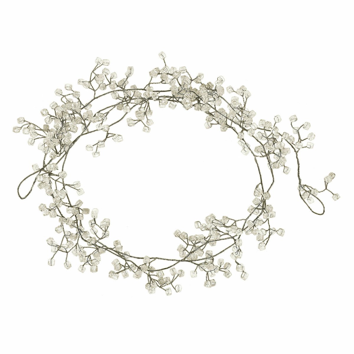 LOBERON Guirlande Claix zilverkleurig