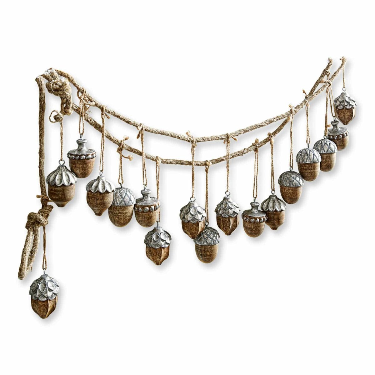 LOBERON Guirlande Morneau bruin/antiekzilverkleurig