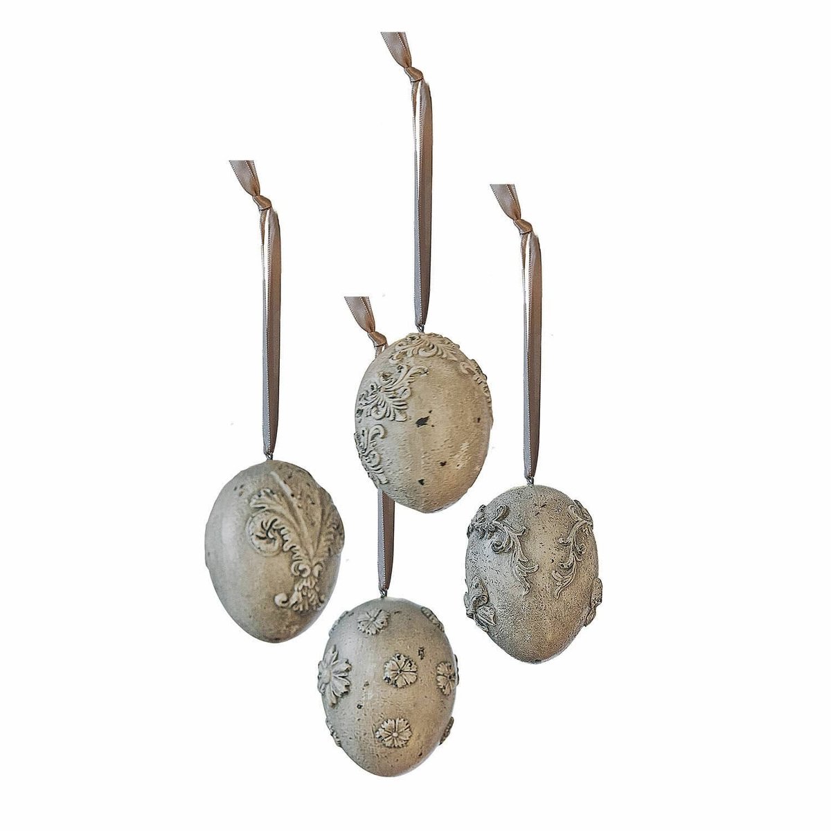 LOBERON Hanger set van 4 Zama antiekgrijs