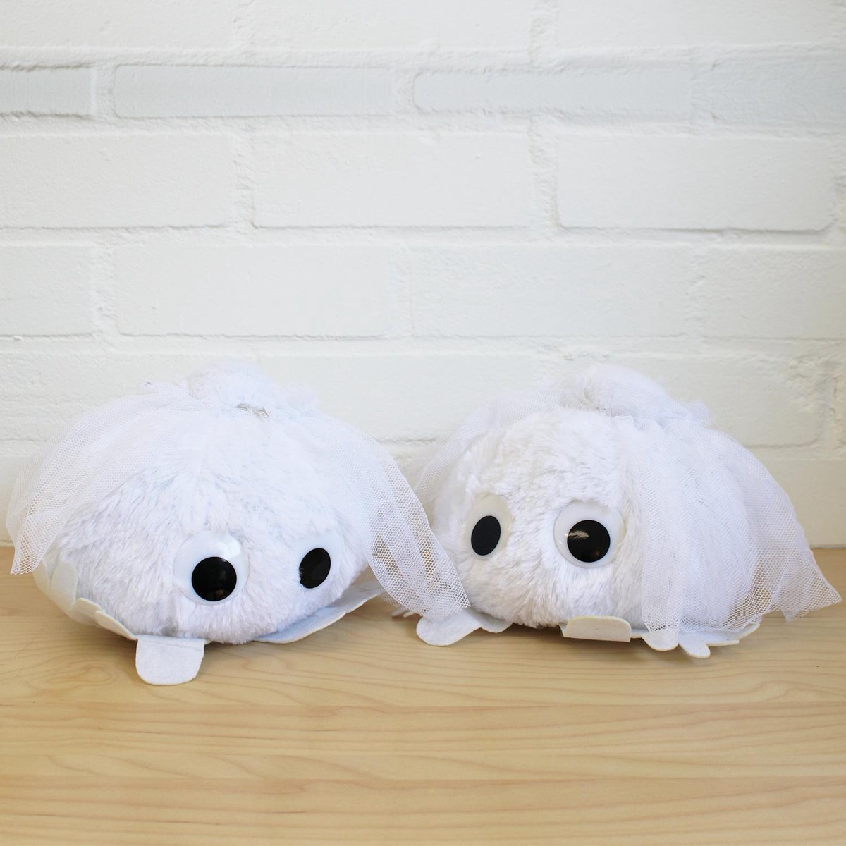 Mega Wuppies - Bruidspaar Poppetjes - Vrouw en Vrouw - Bruiloft Decoratie - Wuppie Knuffels