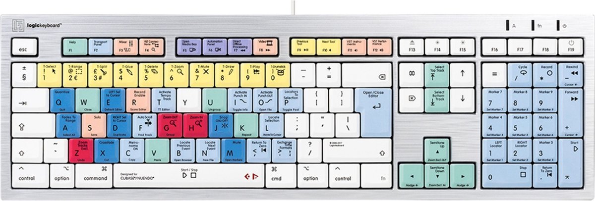 LogicKeyboard Cubase/Nuendo ALBA UK (Mac) Cubase/Nuendo Tastatur english - Apple accessoire