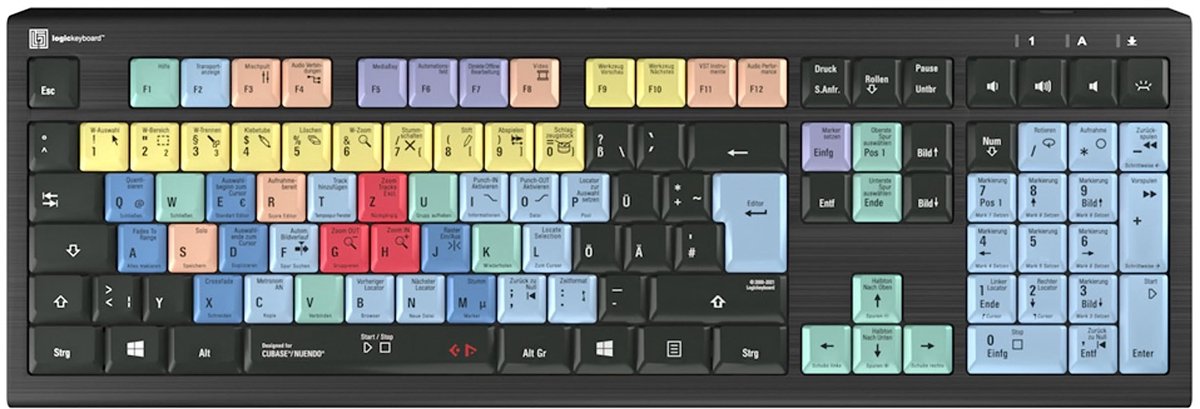 LogicKeyboard Cubase/Nuendo Astra 2 DE (PC) Cubase/Nuendo Tastatur deutsch - Apple accessoire