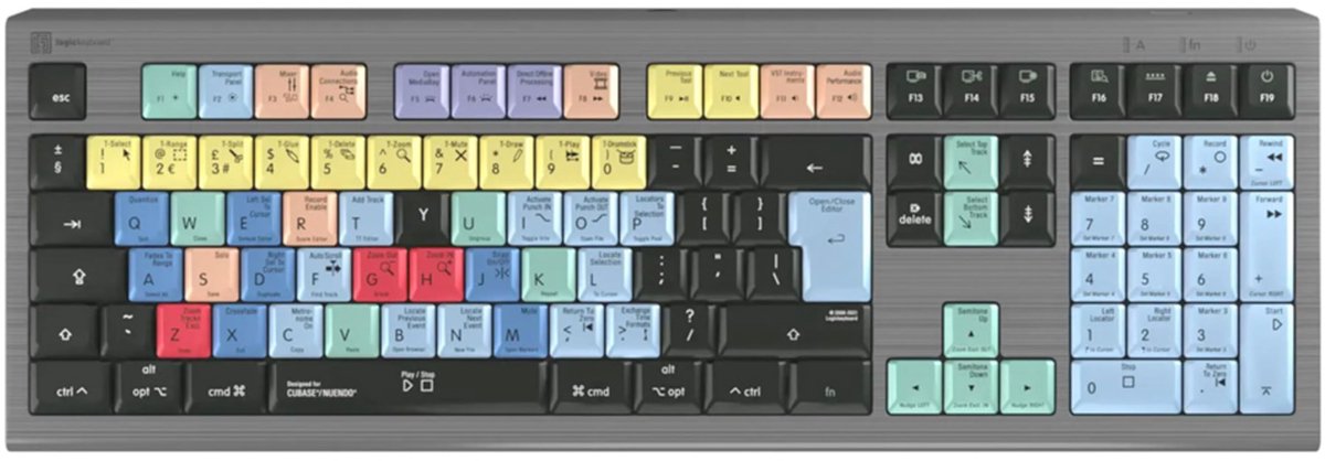LogicKeyboard Cubase/Nuendo Astra 2 UK (Mac) Cubase/Nuendo Tastatur english - Apple accessoire