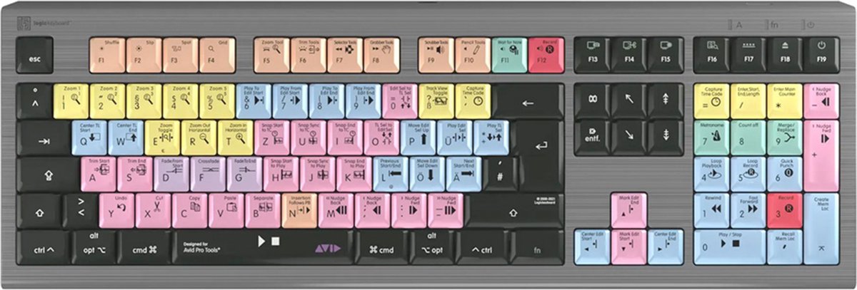 LogicKeyboard Pro Tools Astra 2 DE (Mac) Pro Tools Tastatur deutsch - Apple accessoire