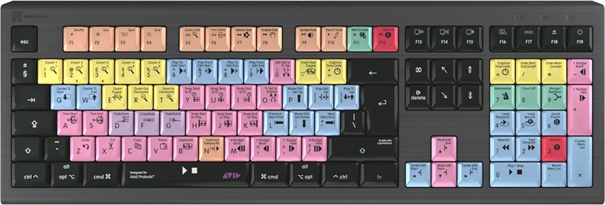 LogicKeyboard Pro Tools Astra 2 UK (Mac) Pro Tools Tastatur english - Apple accessoire