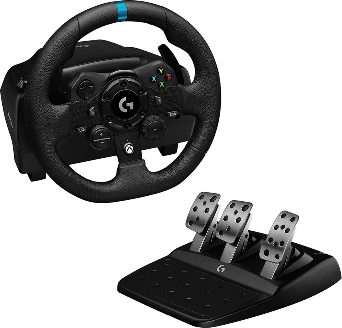Logitech G923 Stuurwiel + pedalen - Controller - geschikt voor PC, Xbox 360 / Zwart