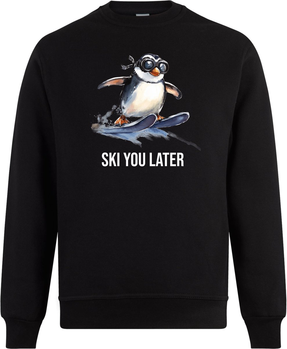 Ski you later - Maat XL - Apres ski Trui voor Heren en Dames - Unisex - Zwart - Apres ski kleding Heren - Apres ski kleding Dames - Ski trui - Wintersportkleding - Wintersport - Ski kleding - apres ski verkleedkleren - apres ski party - Ski sweater