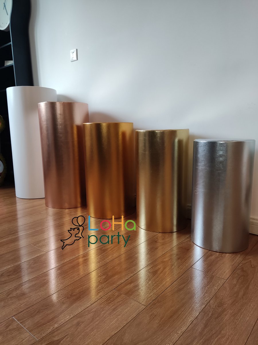  ® Desserttafel dekken Set-Feest tafelkleed  Elastische tafelkleed-Party Decoratie-Zilverwit-Wit-3 Stuks