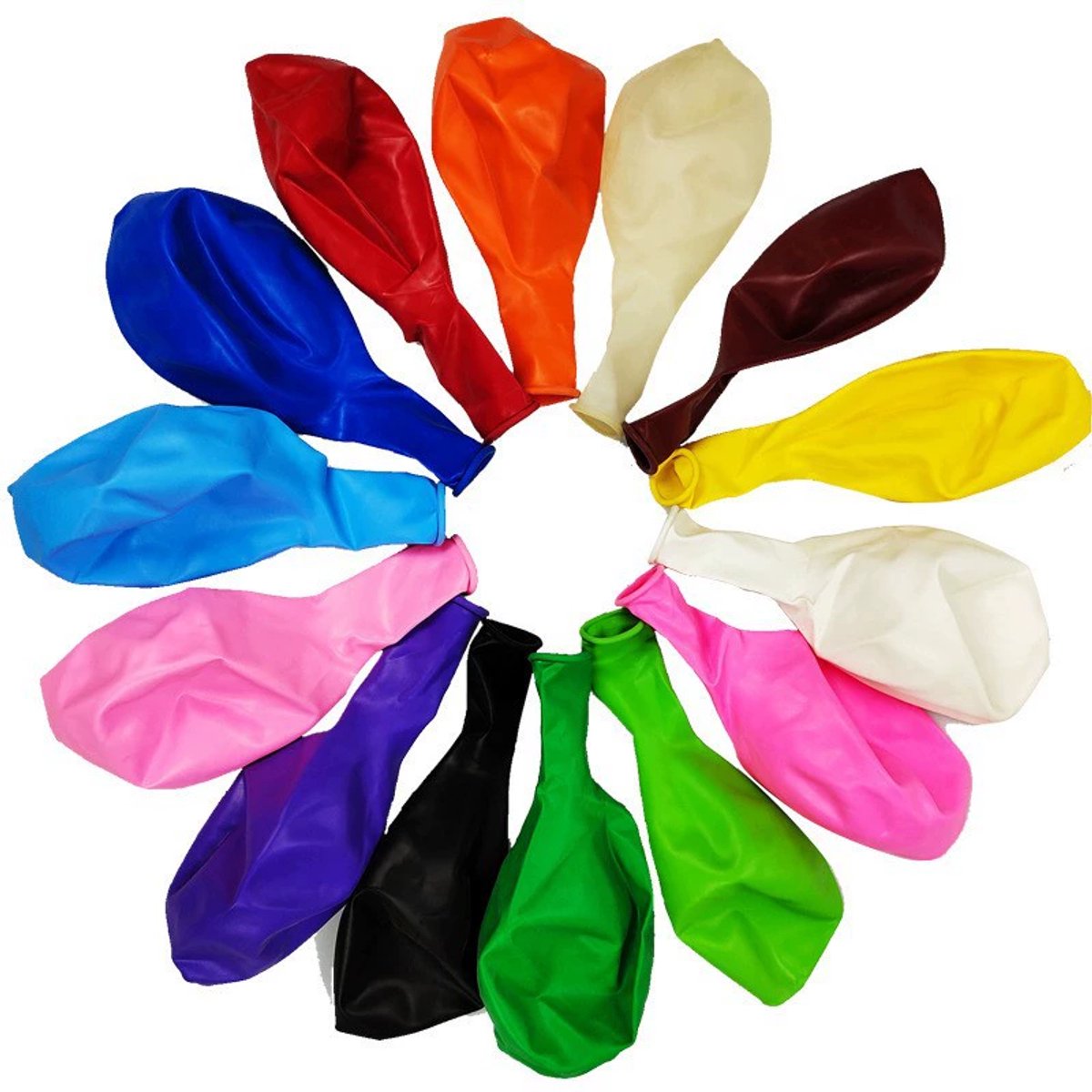 Loha-party®100 stuks hoge kwaliteit kleurrijke latexballonnen-Parelmoer ballonnen-30cm-12inch-2.8g per stuk