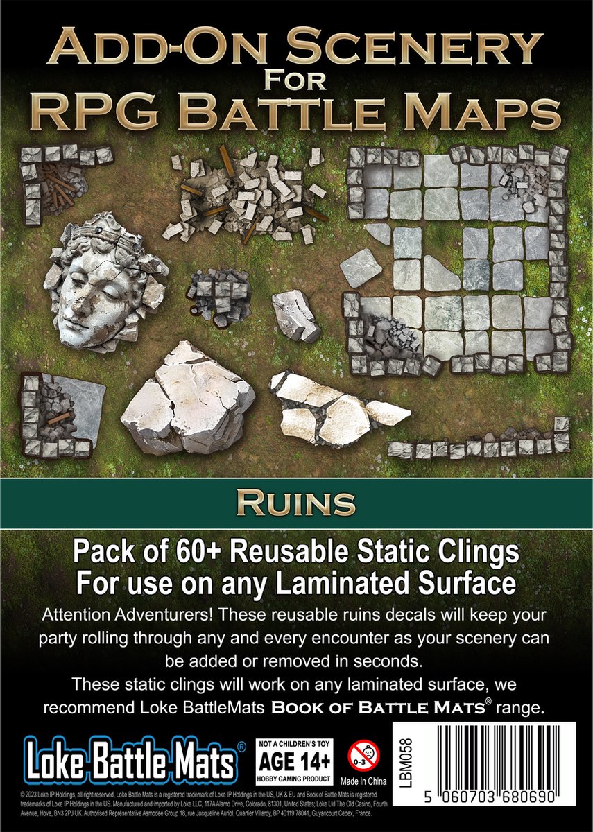Add On Scenery for RPG Maps Ruins