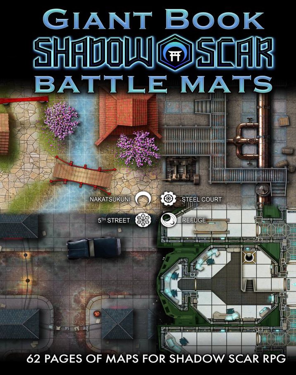 Giant Book of Shadow Scar Battle Mats - RPG Maps