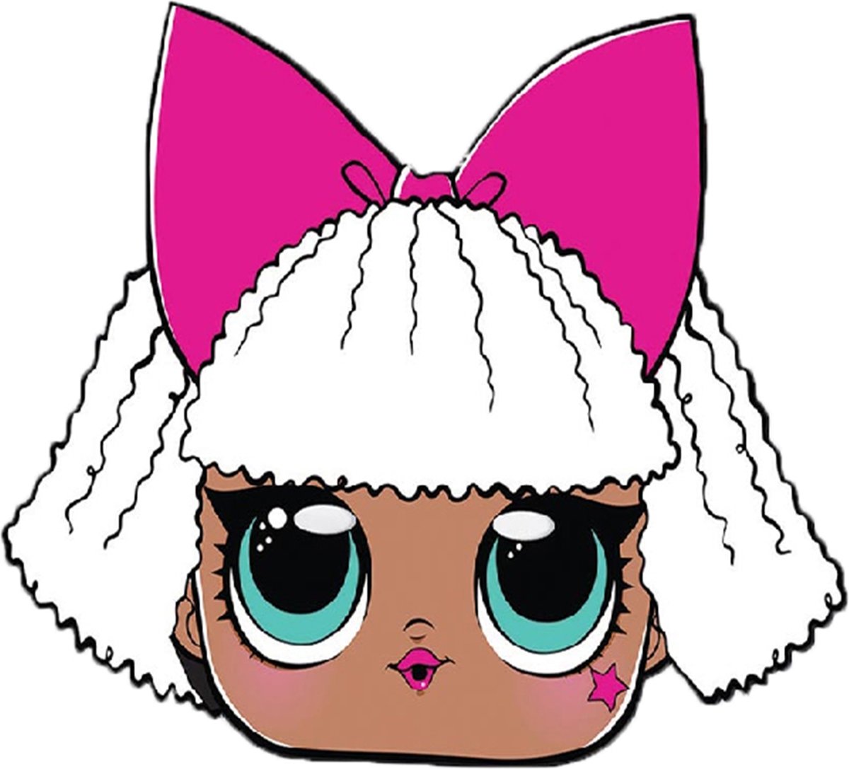 Kartonnen Diva LOL Surprise™ masker - Verkleedmasker