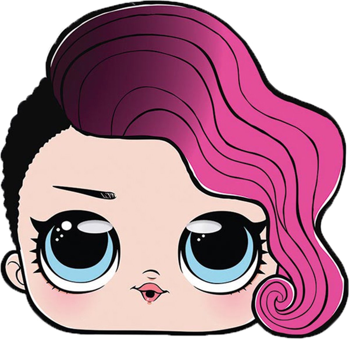 Kartonnen Rocker LOL Surprise™ masker - Verkleedmasker