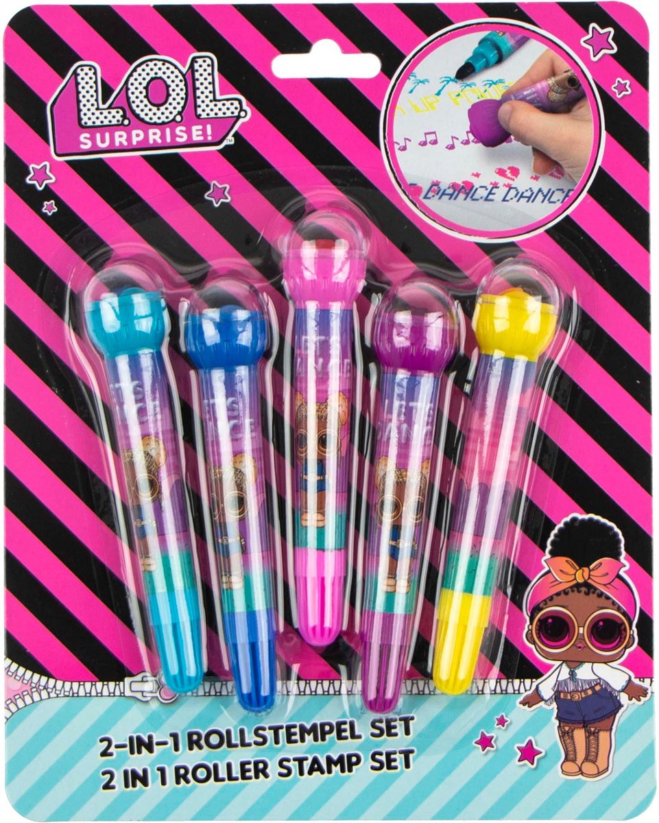 LOL Surprise 2-in-1 roller stempel set