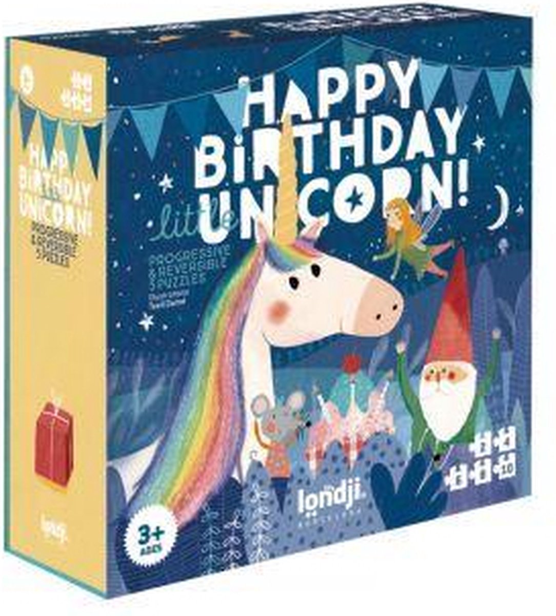 Happy birthday unicorn puzzel 3+ jaar - Londji