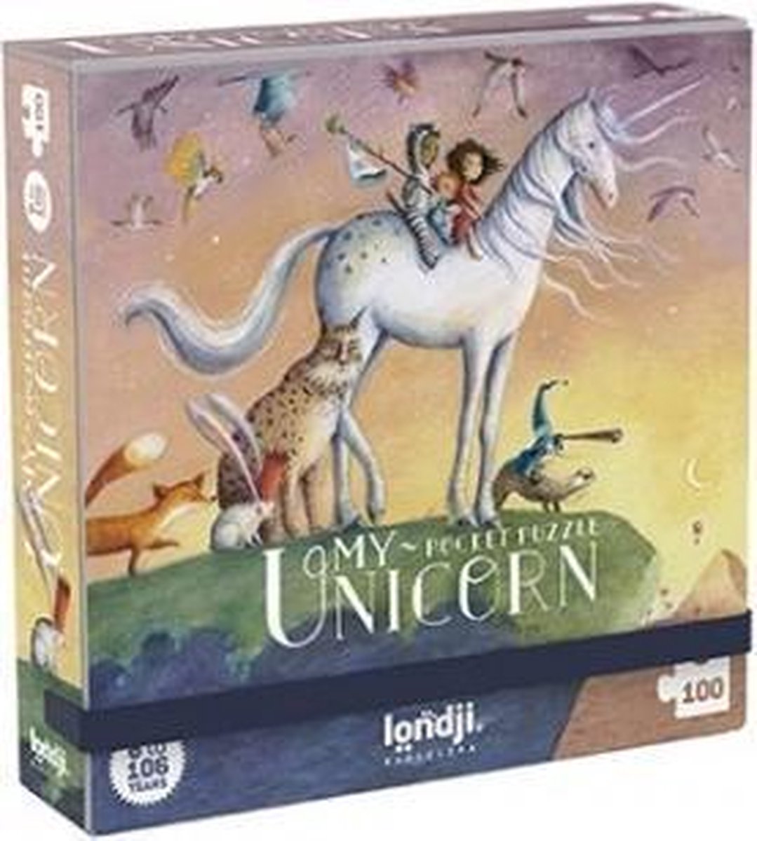 Pocket puzzel eenhoorn unicorn 6+ jaar - Londji