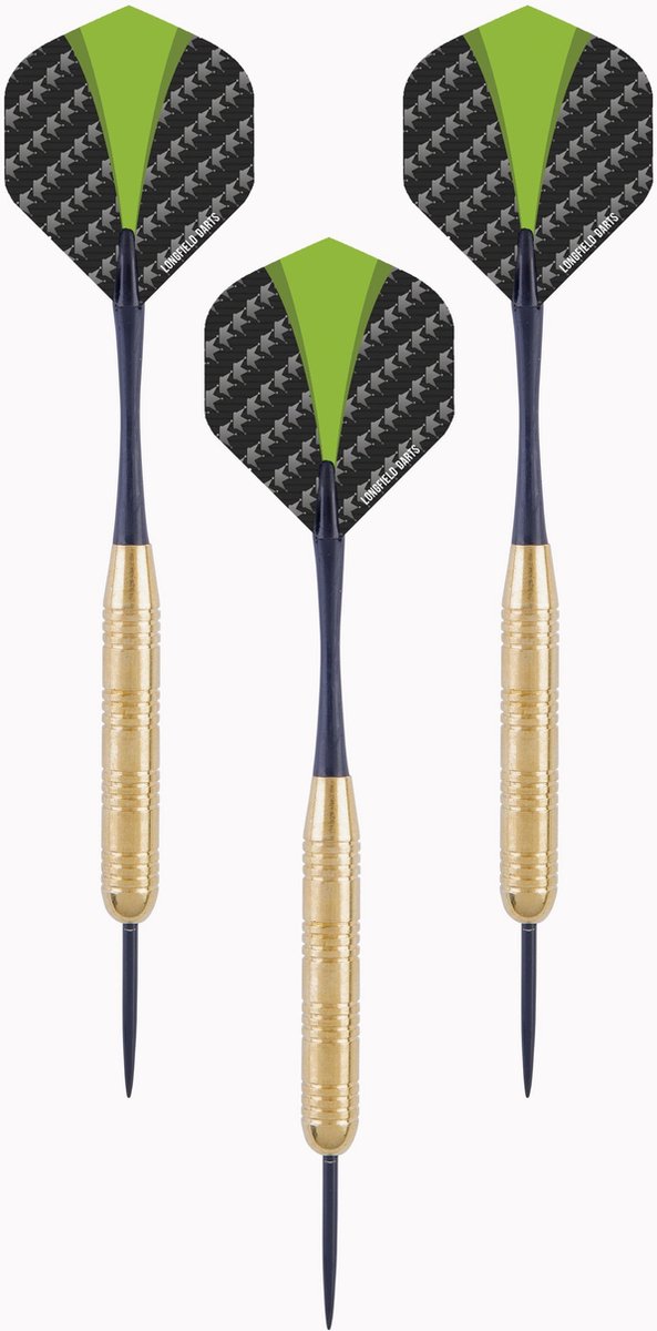 1x Set van 3 dartpijlen   darts brass 23 grams -  /darts sport artikelen pijltjes messing - Kinderen/volwassenen