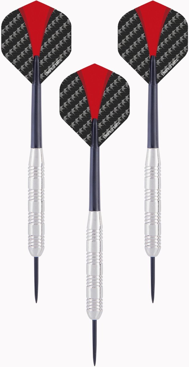 1x Set van 3 dartpijlen   darts nickel silver 23 grams -  /darts sport artikelen pijltjes nickel silver - Kinderen/volwassenen