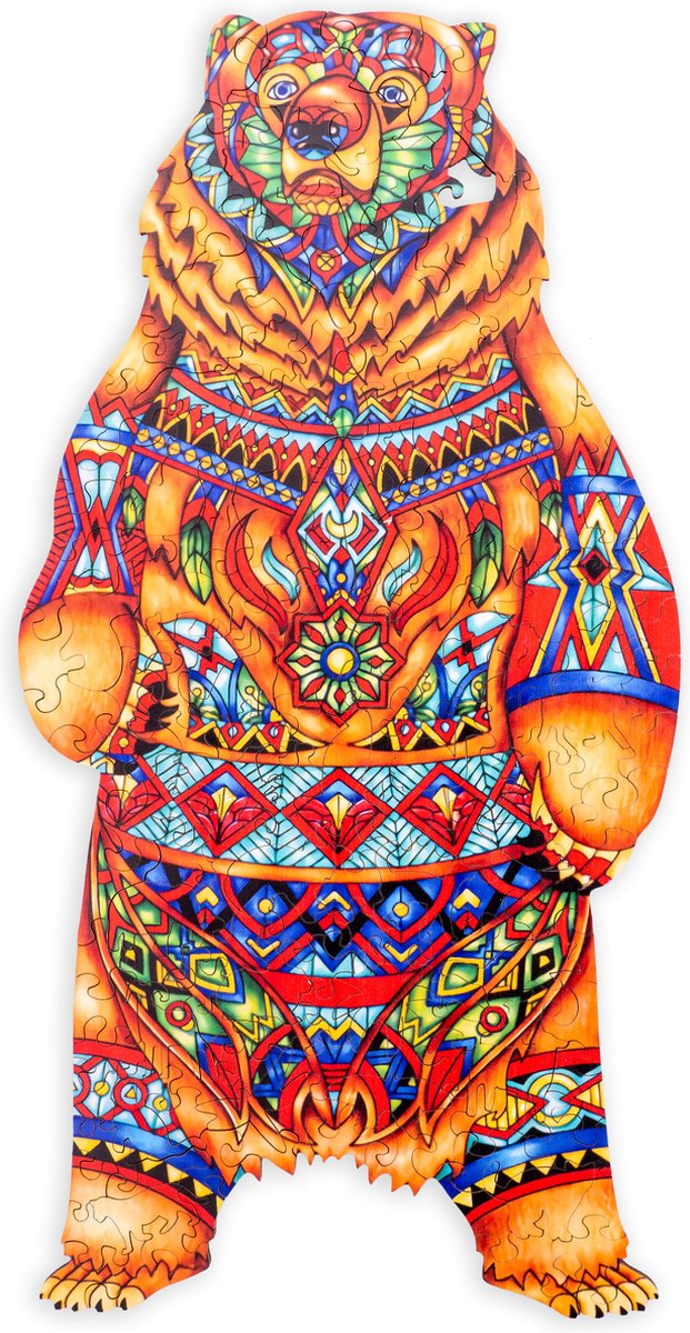 Houten puzzel Beer A3 formaat