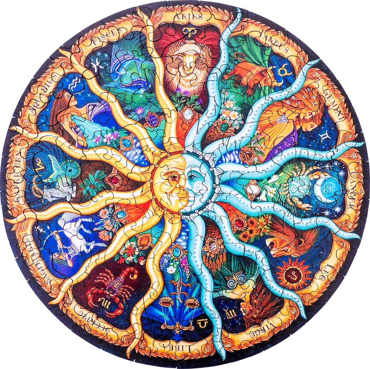 Houten puzzel Maan A4 formaat