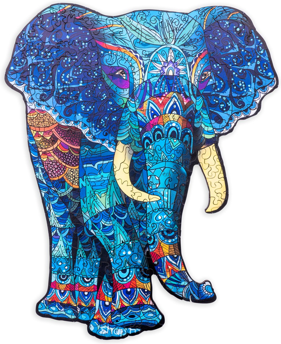 Houten puzzel Olifant A4 formaat