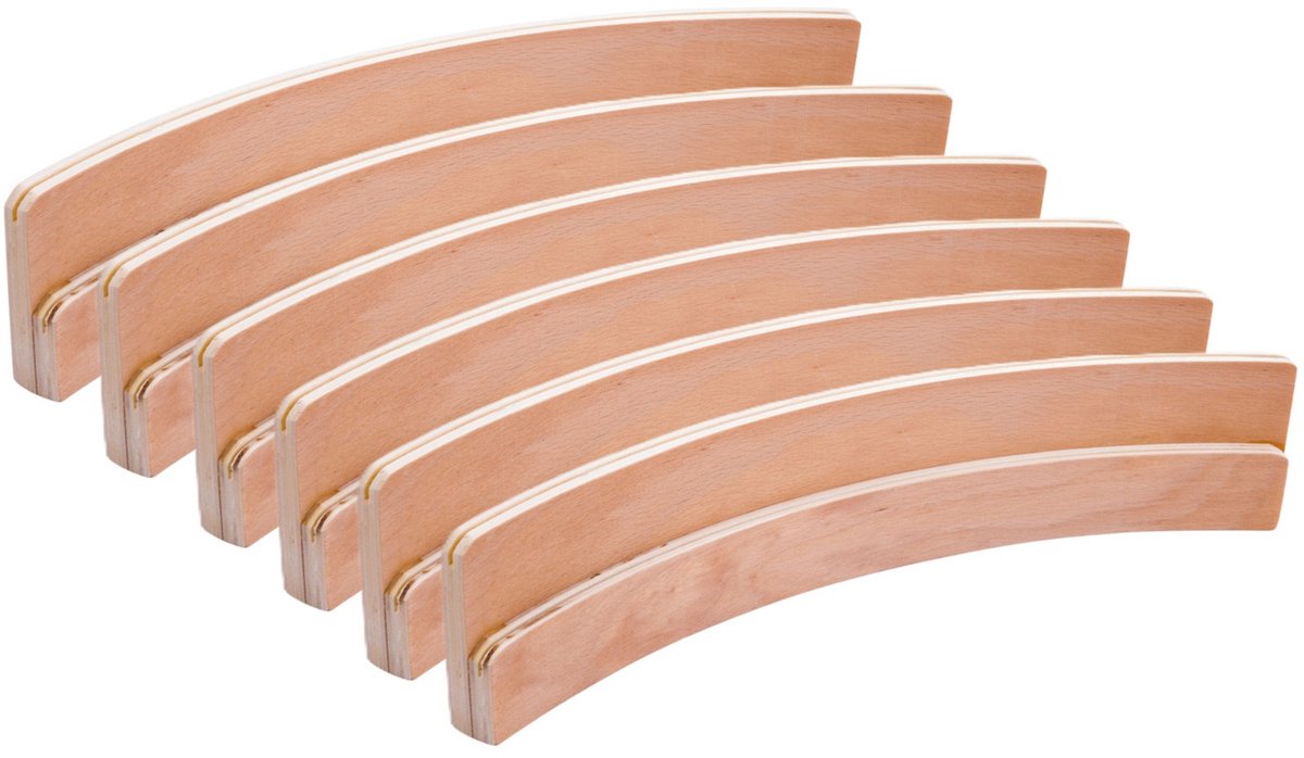   Games dubbele speelkaarthouder - 6x - 35 cm - hout - kaarten standaard - houder voor speelkaarten