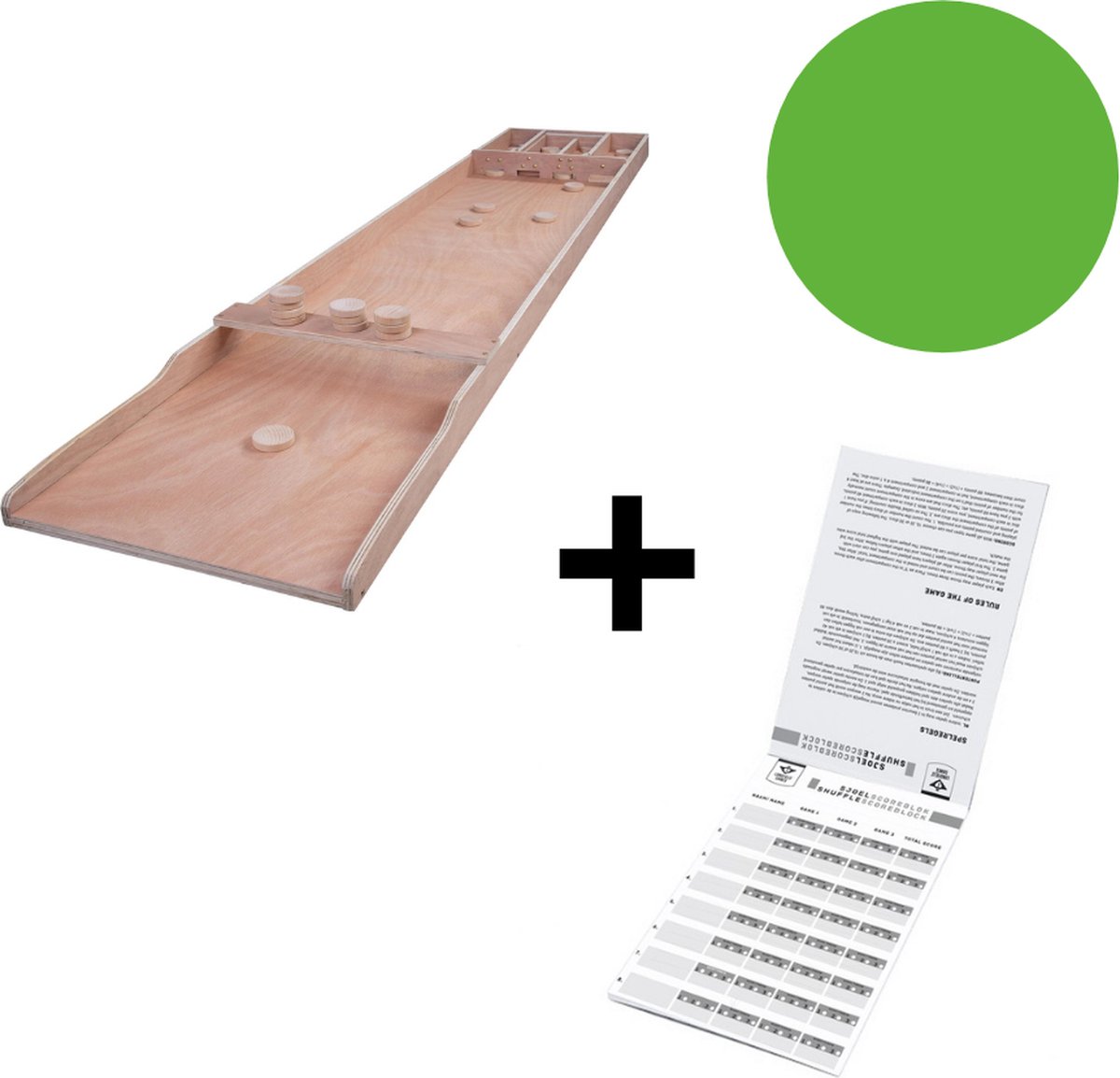   wedstrijd sjoelbak met sjoelscoreblok (50 vel)