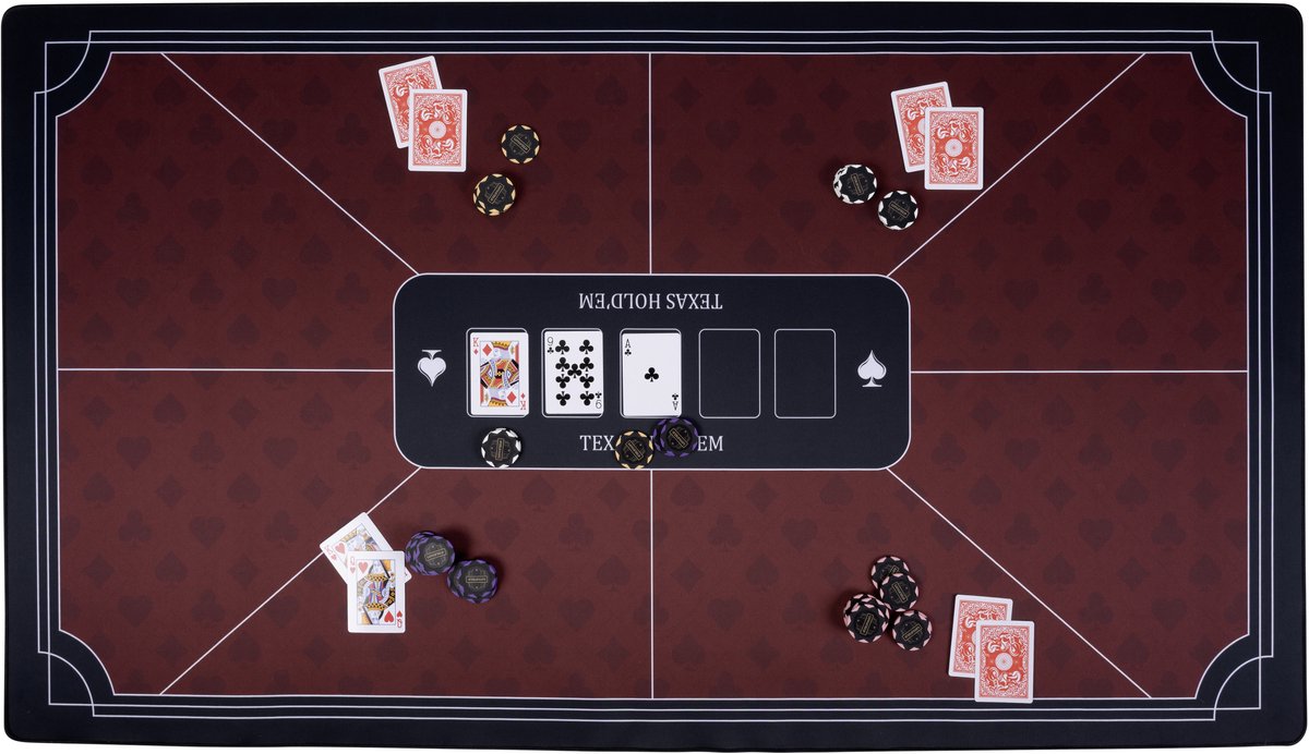 Pokerkleed rood (138x79cm) - Engelhart