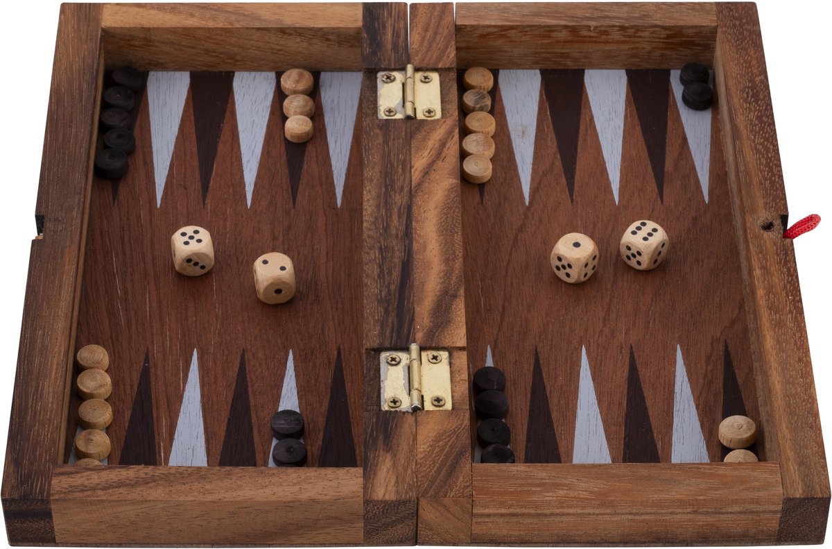 Schaak/backgammon - Opklapbaar - Medium - Longfield