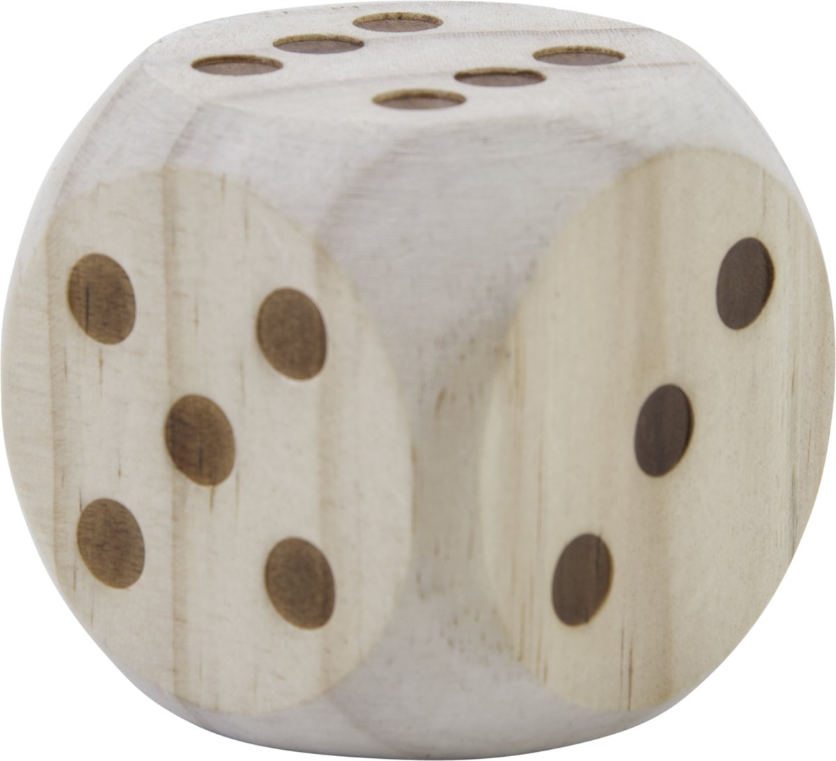 WOODEN DICE 5,5 CM IN BOX