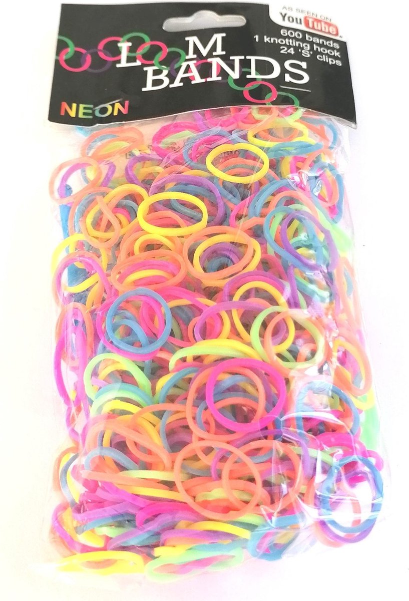 Loom Twister Loombandjes Neon Junior Rubber 625-delig