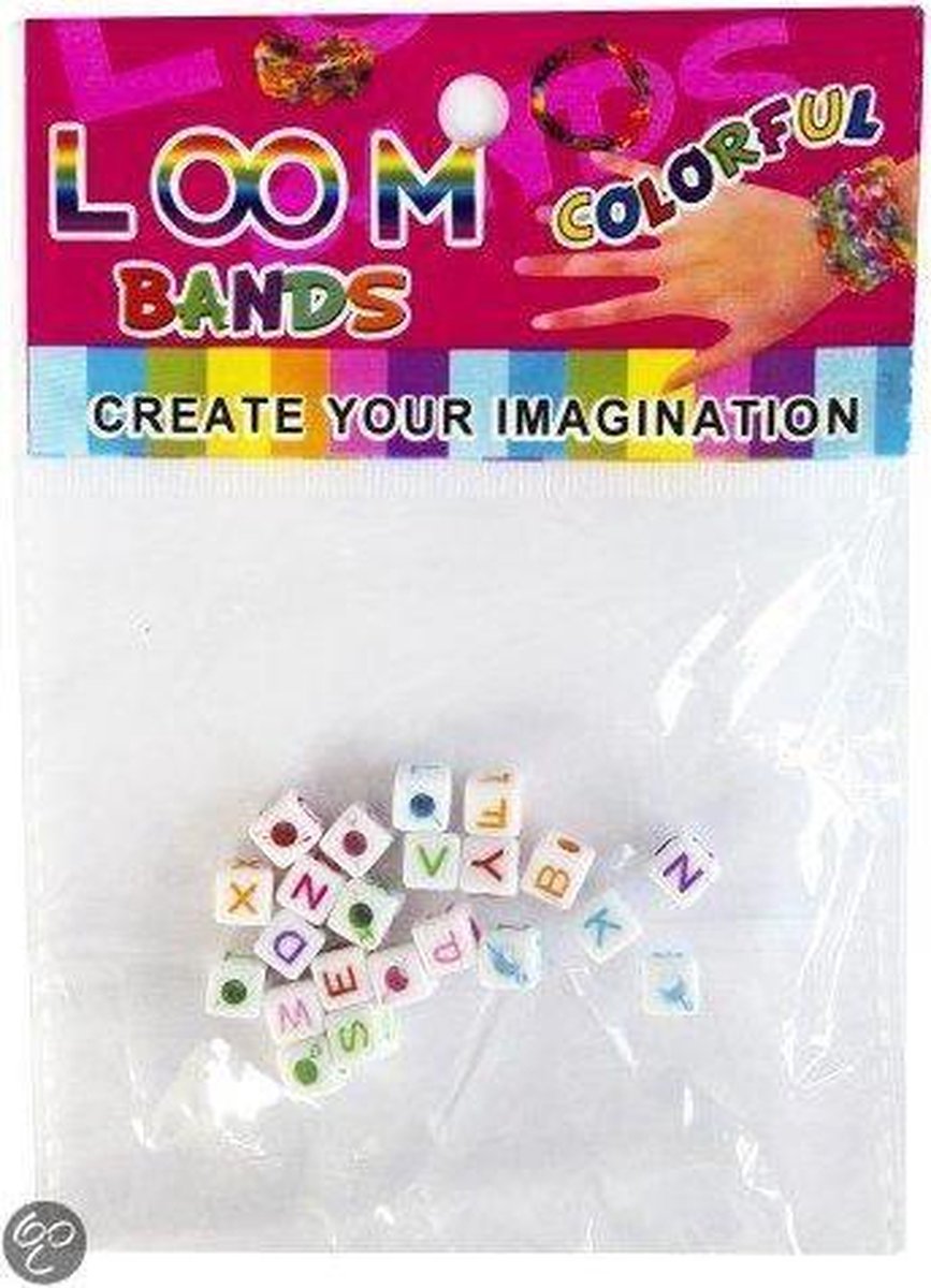 Loom bands Bedeltjes dobbelsteen 22 stuks