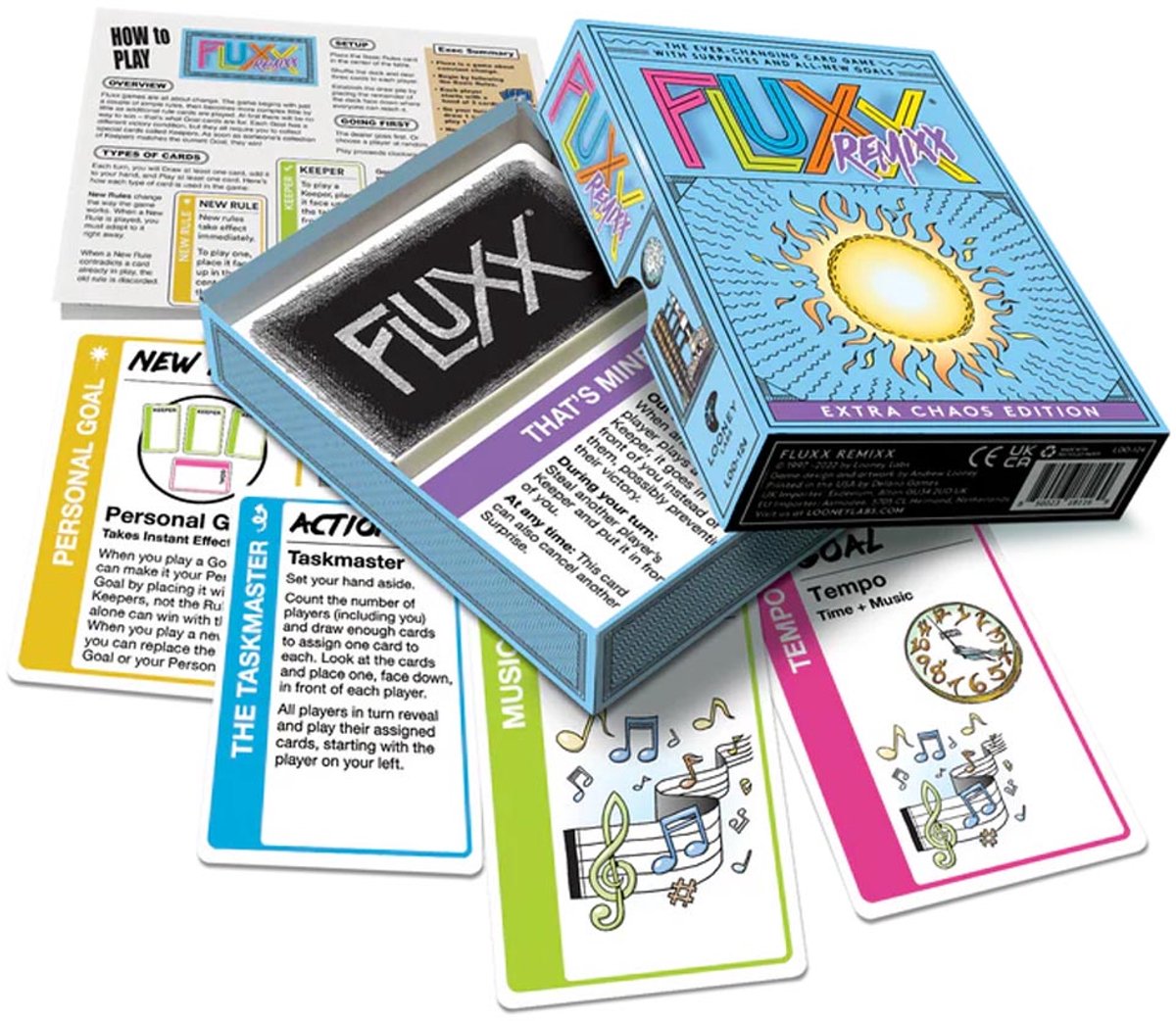 Fluxx Remixx - Kaartspel - Voor 2-6 spelers - Chaotisch en verrassend - Muzikale twist - Engels