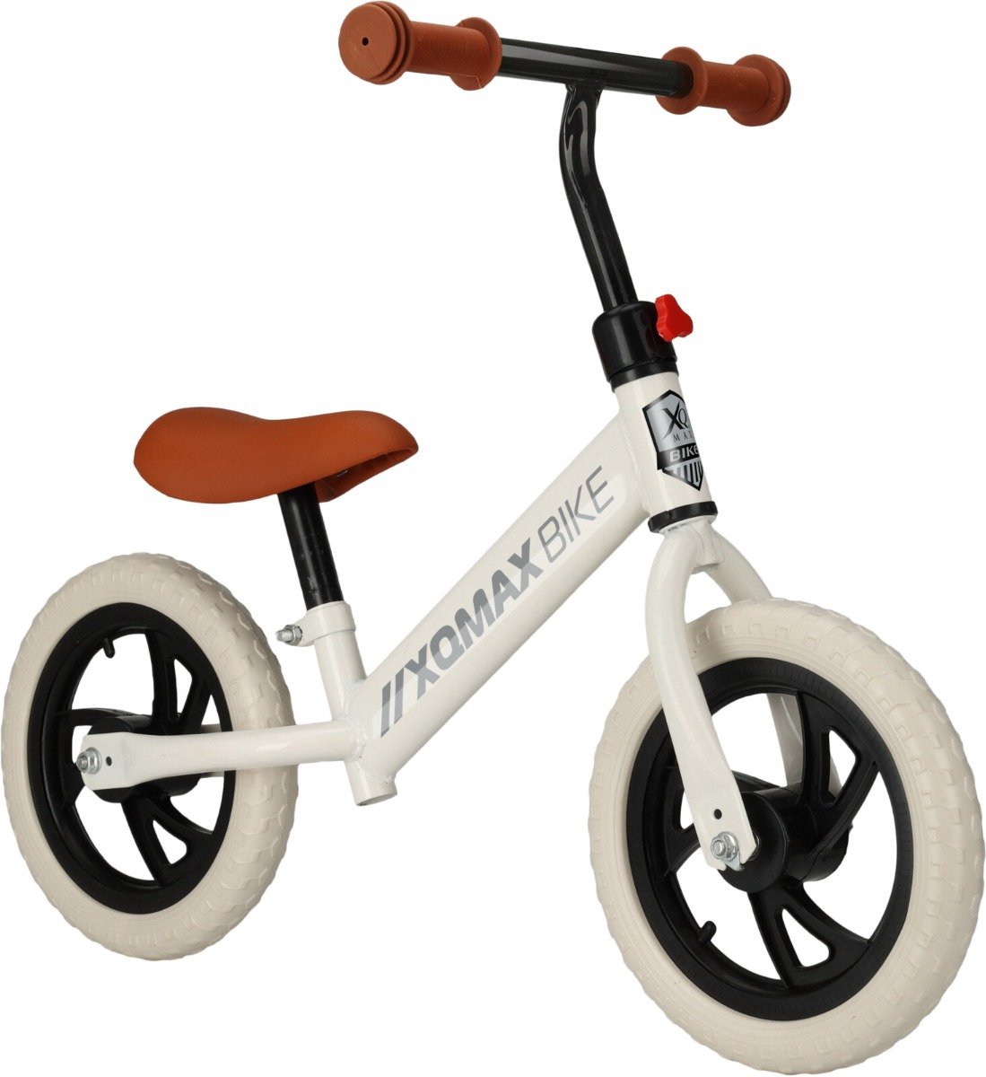 Loopfiets -12 inch - EVA banden -Lekvrij-Slijtvast- Balance Bike- Mat wit- Jongens en Meisjes