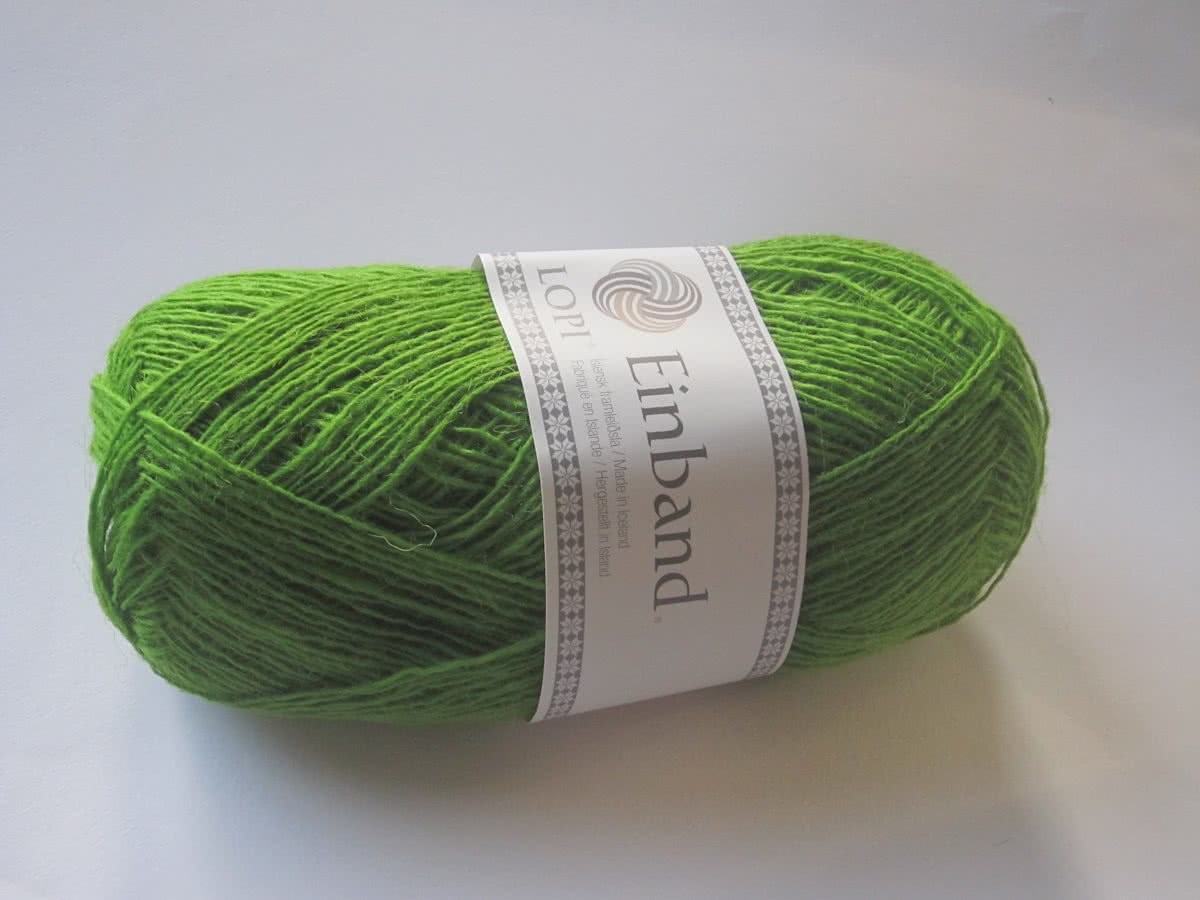 Ijslandse wol Einband   - grasgroen/skærgrænn