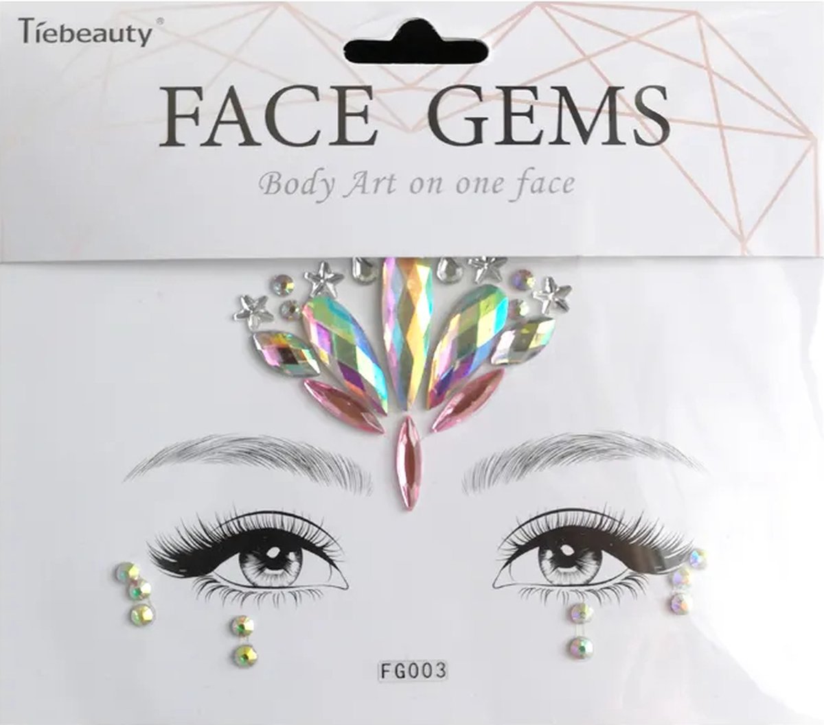 Face Jewels - Gezicht Sticker - Face Tattoo - Plak Diamantjes - Rond - Rhinestones