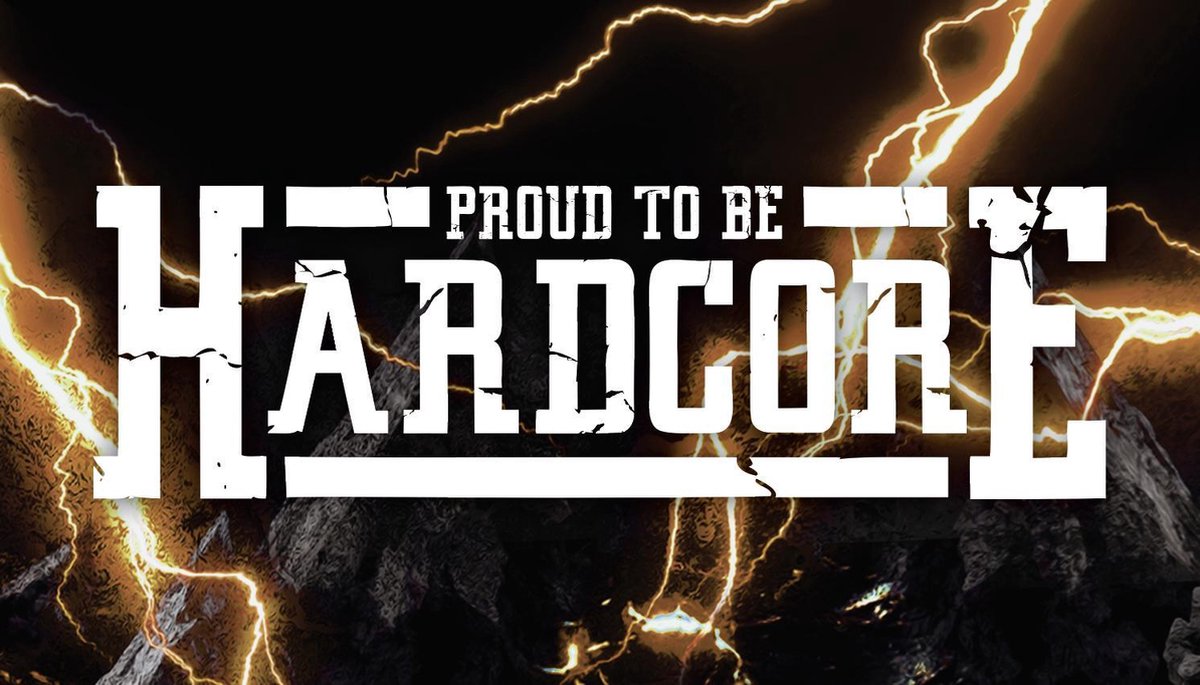 Hardcore Vlag - Gabber Vlag - Festival Vlag - Zwart Oranje - PROUD TO BE HARDCORE - 140 x 80