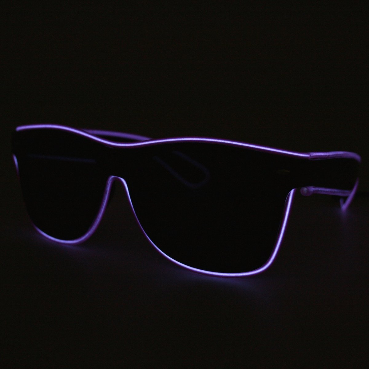 LOUD AND CLEAR® - LED Bril Paars - Lichtgevende Bril - Bril met LED verlichting - Bril met Licht - Feestbril - Party Bril