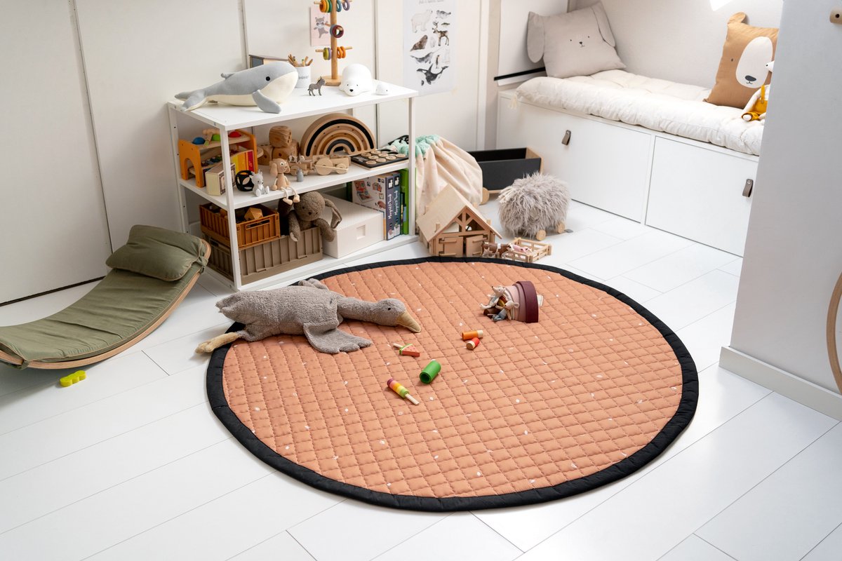 Love by Lily - groot rond speelkleed - Rusty - 140cm